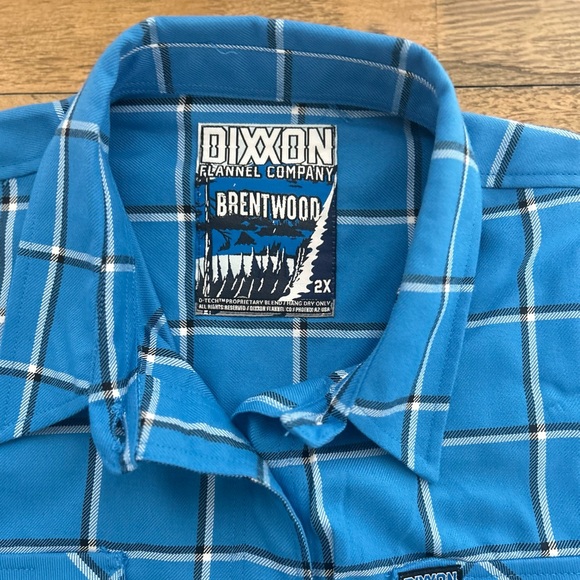 DIXXON Flannel Co. Brentwood Blue
Plaid Waistline Flannel NWT - Picture 9 of 13